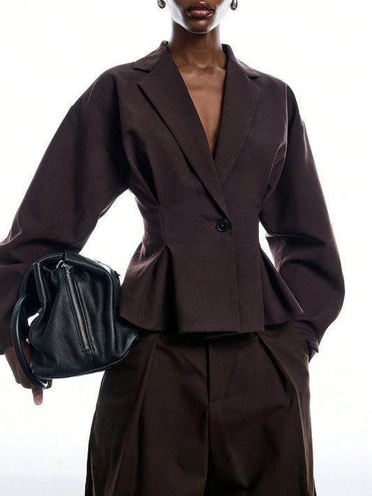 Amelia Cinched Tailored Blazer